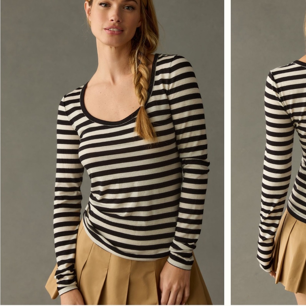 Mauve Long Sleeve Scoop Neck Top
